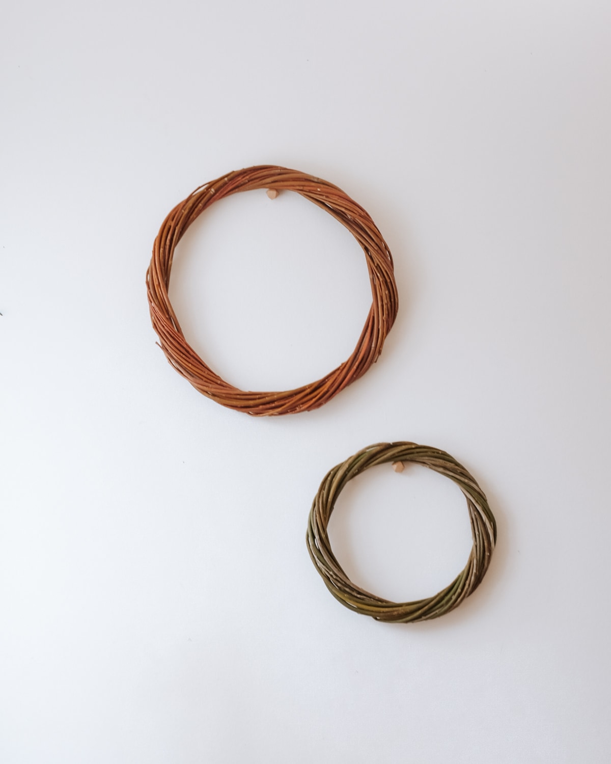Woven willow wreaths